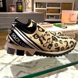 NEW Leopard Print D&G tennis shoes!